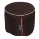 Round Stool - Chocolate Brown with Beige piping Polyester